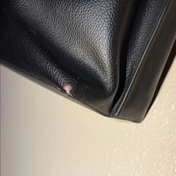 Coach Black Leather Mollie Tote- fair condition ~ As Is💕 - Picture 3 of 12